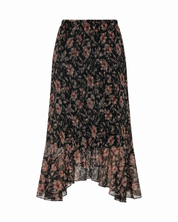 FALDA TUL ESTAMPADO FLORAL - NEGRO