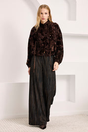 PANTALÓN FLUIDO RAYAS FANTASÍA - NEGRO