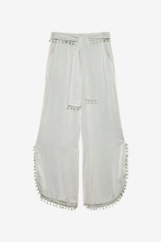 PANTALÓN FLUIDO FLECOS - TURQUESA