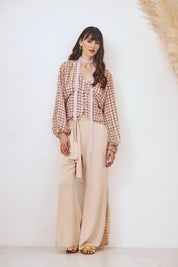 PANTALÓN FLUIDO FLECOS - CAMEL