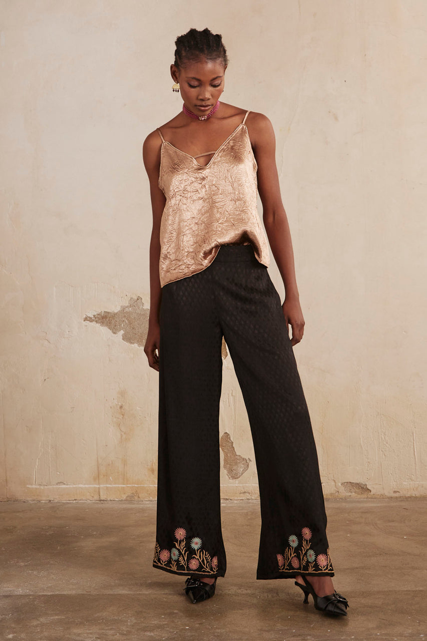 TOP DE TIRANTES CON FORNITURA - CAMEL