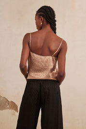 TOP DE TIRANTES CON FORNITURA - CAMEL
