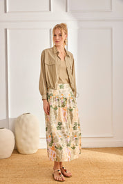 TOP CANALÉ TIRANTES CADENA STRASS - VERDE