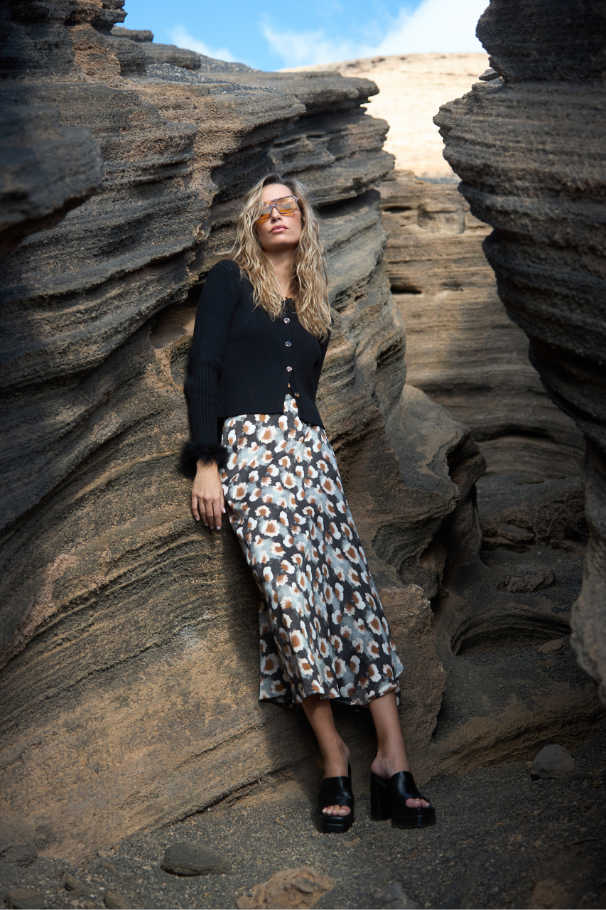 FALDA FLORES TIE DYE LAZADA - BLACK