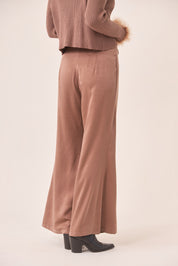 PANTALÓN FLUIDO PAREO - TAUPE