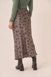 FALDA LARGA ESTAMPADA - GREY