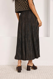 FALDA MIDI FANTASÍA - NEGRO
