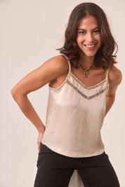 TOP LENCERO SATINADO - IVORY