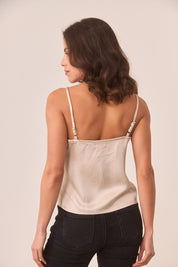 TOP LENCERO SATINADO - IVORY
