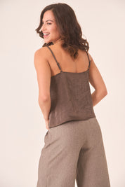 TOP LENCERO SATINADO - GREY