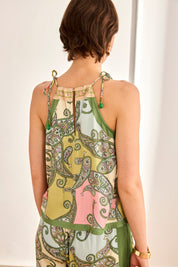 TOP PAISLEY CINTA BORDADA - VERDE