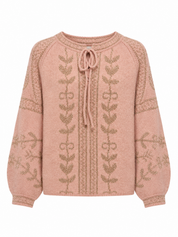 JERSEY CENEFAS METALIZADAS LÚREX - ROSA