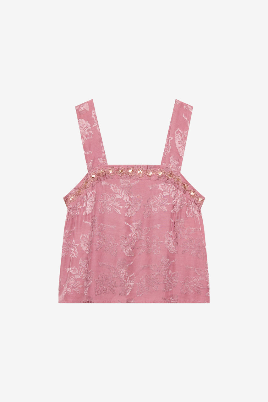 TOP DE TIRANTES BORDADO - VIOLET