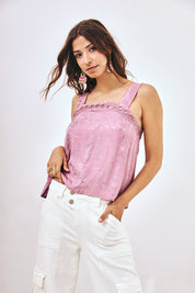 TOP DE TIRANTES BORDADO - VIOLET
