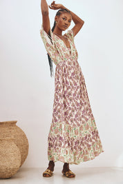 VESTIDO MIX DE ESTAMPADOS - CRUDO