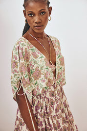 VESTIDO MIX DE ESTAMPADOS - CRUDO