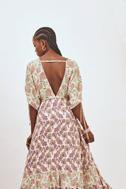 VESTIDO MIX DE ESTAMPADOS - CRUDO