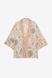 KIMONO ESTAMPADO BORDADO - CRUDO