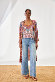 FLORAL PRINT TOP - PINK