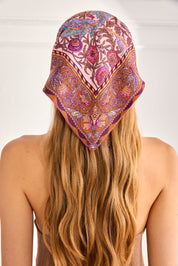 FLORAL PRINT SCARF - PINK