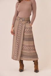 FALDA CRUZADA MIX ESTAMPADOS - PEACH