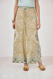 PANTALÓN ESTAMPADO MANDALAS - CAQUI