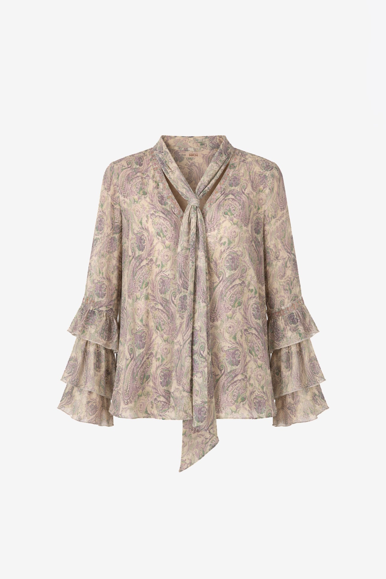 BLUSA PAISLEY LAZADA VOLANTES - VIOLETA