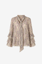 BLUSA PAISLEY LAZADA VOLANTES - VIOLETA