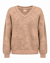 JERSEY JACQUARD FLORES - ROSA