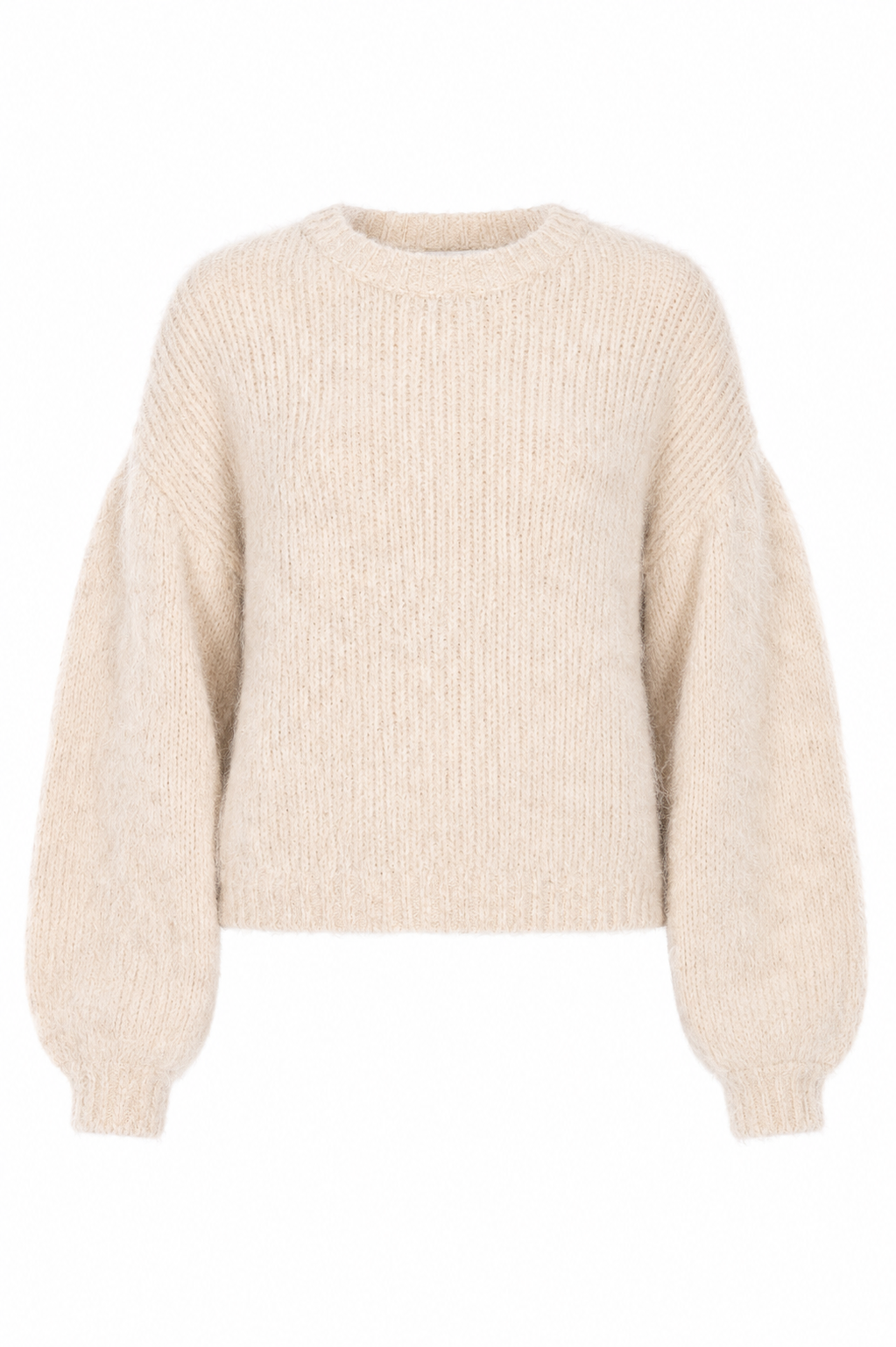 JERSEY  MANGAS GLOBO - IVORY