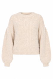 JERSEY  MANGAS GLOBO - IVORY