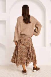 JERSEY  MANGAS GLOBO - CAMEL
