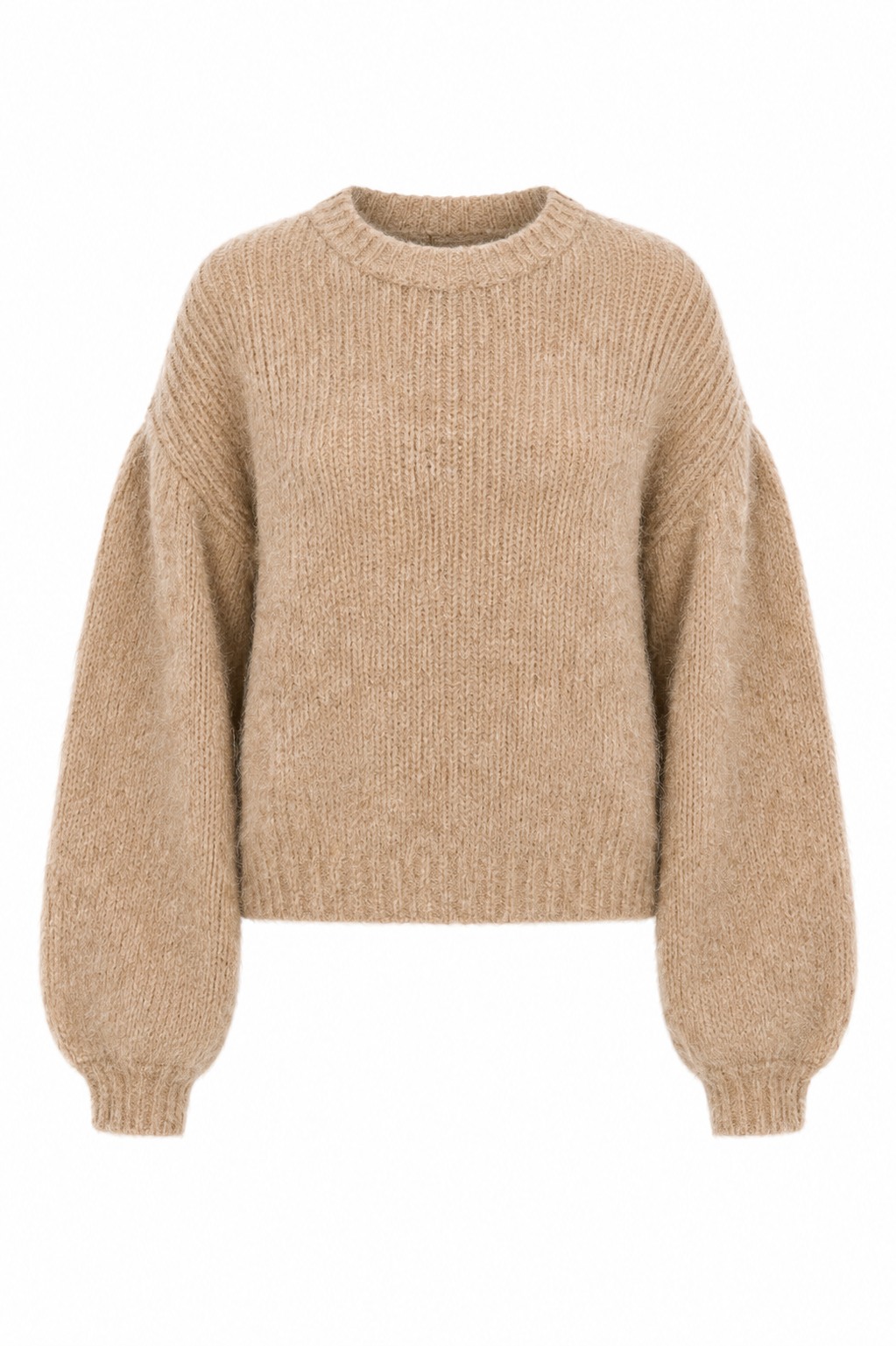 JERSEY  MANGAS GLOBO - CAMEL