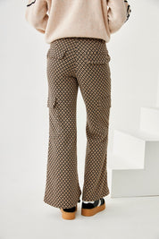 PANTALÓN CARGO JACQUARD - BLACK