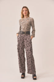 TOP LÚREX TIE DYE CUT OUT - GREY