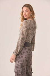 TOP LÚREX TIE DYE CUT OUT - GREY