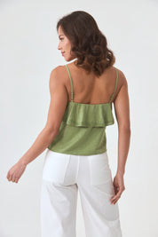 TOP TIRANTES BLONDA - VERDE