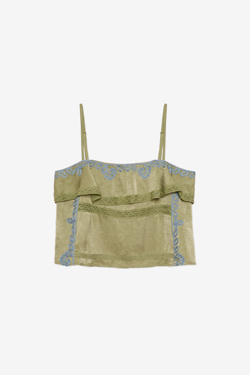 TOP TIRANTES BLONDA - VERDE