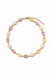 GEOMETRIC STONE PENDANT - VIOLET