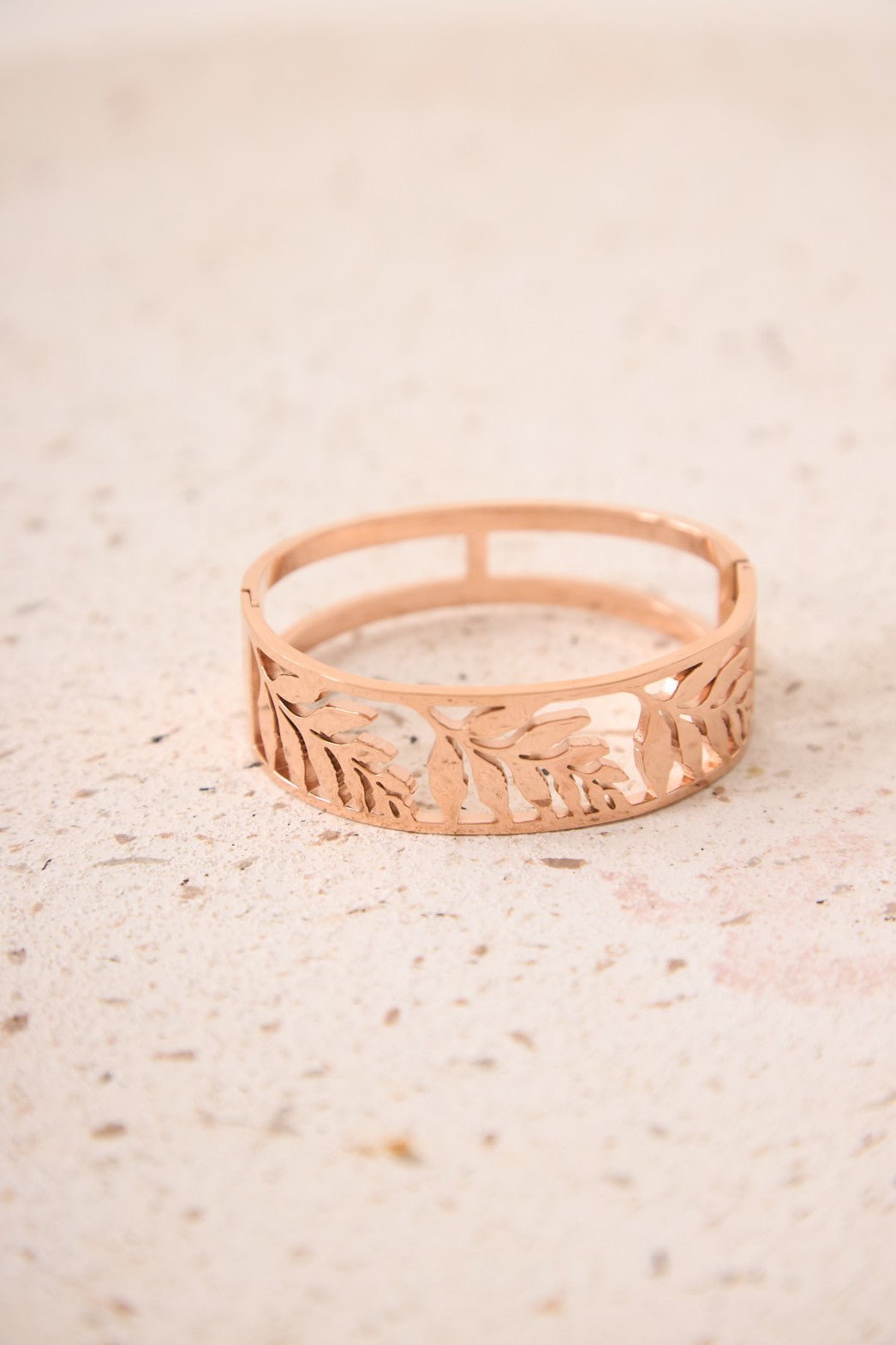 BRAZALETE DE HOJAS - GOLDEN ROSÉ