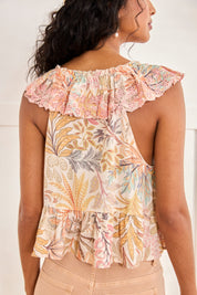 TROPICAL PRINTED TOP - RAW