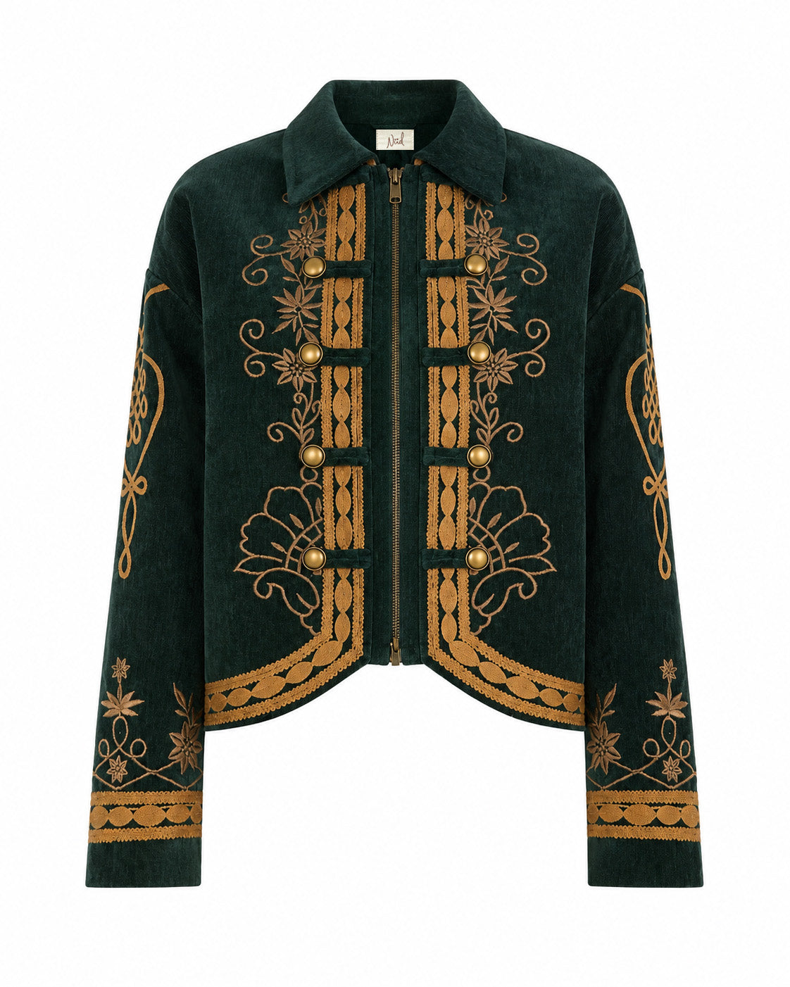 CHAQUETA TERCIOPELO MILITAR - VERDE