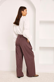 EMBROIDERED BLOUSE WITH PUFF SLEEVES - WHITE - WHITE