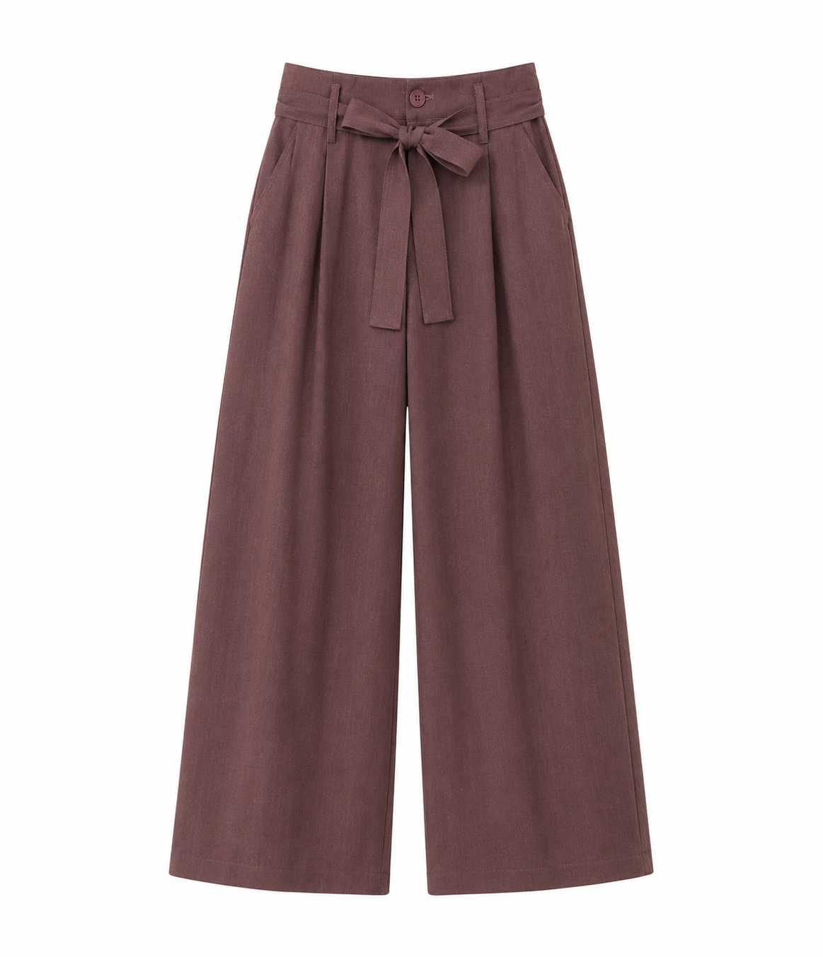 TAILORED TROUSERS WITH DARTS - MAUVE - MAUVE