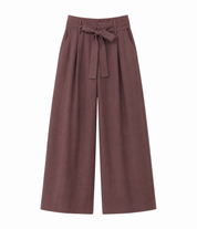 TAILORED TROUSERS WITH DARTS - MAUVE - MAUVE