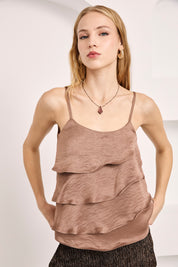TOP SEDOSO VOLANTES - TAUPE