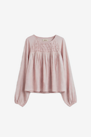 BLUSA PLISADOS GEOMÉTRICOS - ROSA