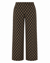 PANTALÓN JACQUARD FLORES HERÁLDICAS - NEGRO