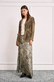CHAQUETA ANTELINA FLECOS - CAQUI
