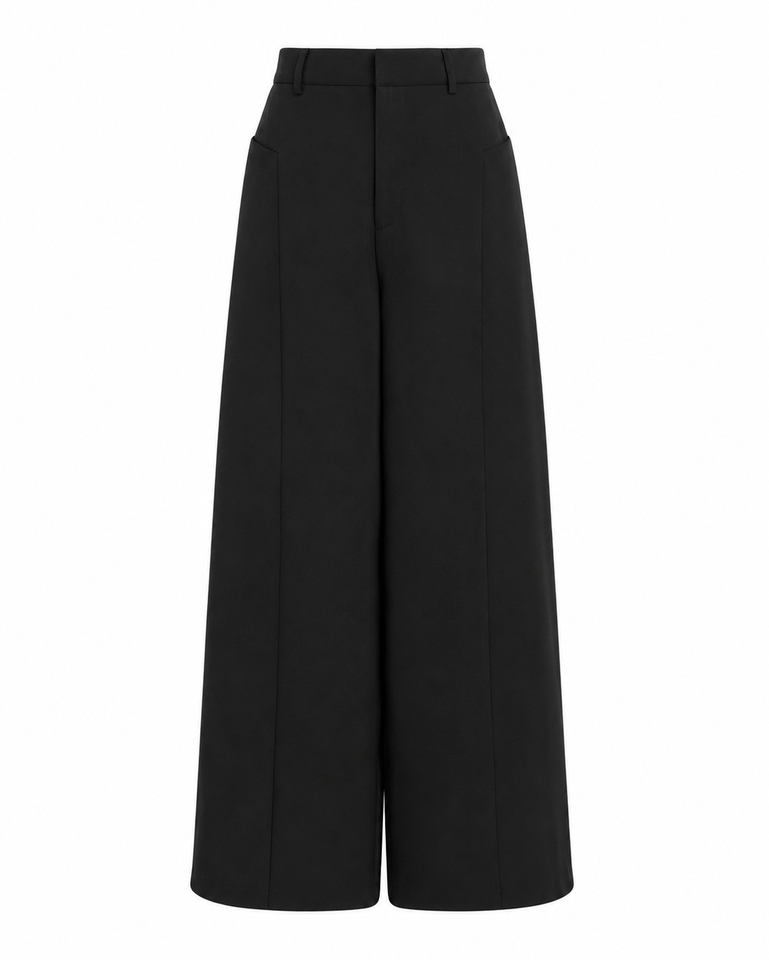 PANTALÓN SASTRE PALAZZO PINZAS - NEGRO